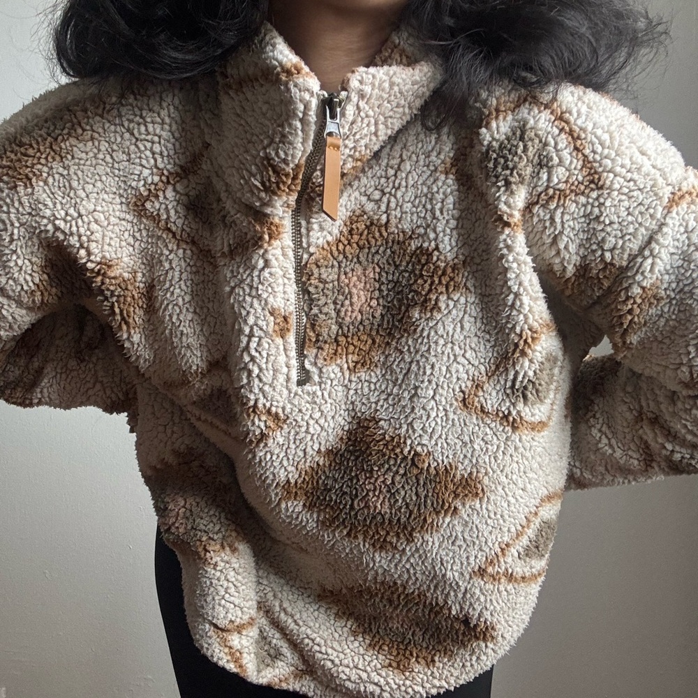 Cozy Tan Sherpa Jacket
